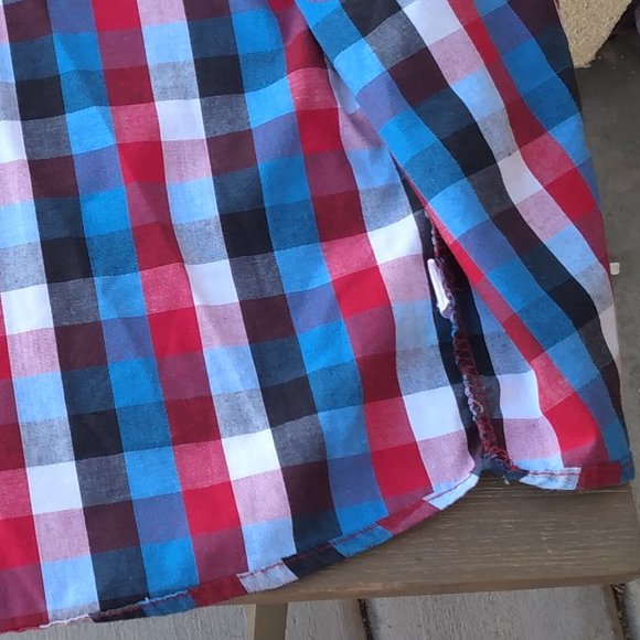 2/8 American Hero Plaid Button Up Shirt For Toddlers Size 4T - Picture 14 of 16